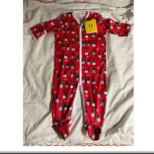 Roller Rabbit Winter Red Gnoels Onesie 6-9 Months